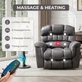 thumbnail image 6 of Bonzy Home 2 Pack Large Power Lift Chair Recliner for Elderly, Heavy Duty Electric Lift Recliner with Massage, for tall men, Gray, 6 of 7