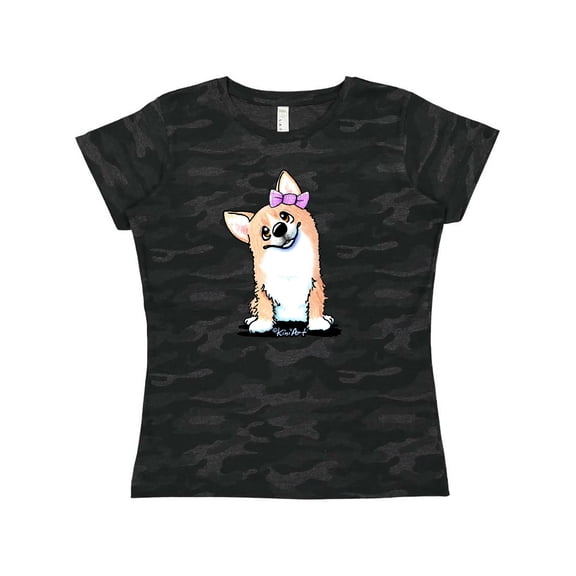 Inktastic Corgi Puppy Girl Women's T-Shirt