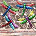thumbnail image 3 of starry Decoración artística de pared de libélula de Metal, decoración colgante para valla de jardín al aire libre, hogar, 3 of 5