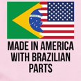 thumbnail image 2 of CafePress - Made In America With Brazilian Parts Body Suit - Baby Light Bodysuit, Size Newborn - 24 Months, 2 of 4
