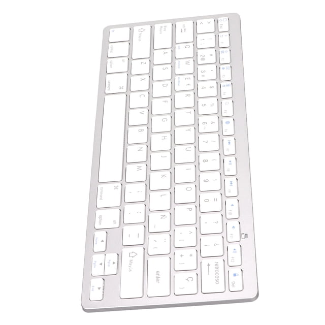 Keyboard, Ergonomic Stable Connection Compact Keyboard Portable Ultra Lightweight for IOS for for German,French,Spanish,Arabic