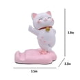 thumbnail image 3 of Soporte para teléfono Amamcy, adorno de escritorio con forma de gato lindo, de resina, 3 of 8