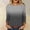 Dark Gray2, variant on Josdec Women's Floral Print Long Sleeve Shirts Round Neck Casual Basic Tee Dressy Stretch All Season Loose Blouse Tops S-5XL