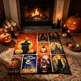 thumbnail image 5 of Halloween Throw Blanket Gifts for Adults Kids, Patchwork Pattern Soft Flannel Blankets for Bed Couch - 50"×60", 5 of 6