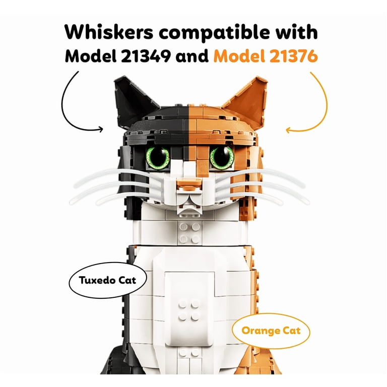 cat whiskers☆ 専用 Loki's Whiskers, Custom 3D-Printed Whiskers, 6 Pack, 3 Unique