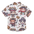 thumbnail image 2 of Dailycode Small Short Sleeve Button Down Shirts Pirate Bear and Book Casual Shirt 3-10 Years, 2 of 9