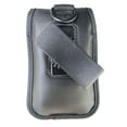 thumbnail image 5 of Black Leather Vertical Case with Pinch Clip fits LG Exalt LTE Flip Phone, 5 of 6