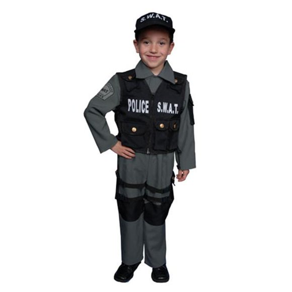 Dress Up America S.W.A.T Police Officer Costume - Size Small 4-6