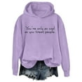 thumbnail image 4 of TRUBKH hoodies for women Fleece Sweatshirts hoodies for teen girls hoodie women graphic hoodie Women's Winter Round Neck Christmas Loose Casual Warm Long Sleeved Hooded Sweatshirt Purple 5XL, 4 of 4