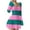 Hot Pink, variant on Ltctricy Women's Mini Dress Long Sleeve Scoop Neck Color Block Ribbed Knit Bodycon Dresses Casual Short Dresses(Yellow,X-Large)