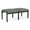 Gray, variant on Lenox Wood Reception Waiting 18" 2-Seat Bench / Black Wood / Navy Blue