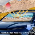 thumbnail image 6 of HUIACONG Sea Turtle Car Windshield Sun Shade UV Reflective Easy Storage Thick Car Windshield Cover for Trucks Front Window Most Vehicles, 6 of 7