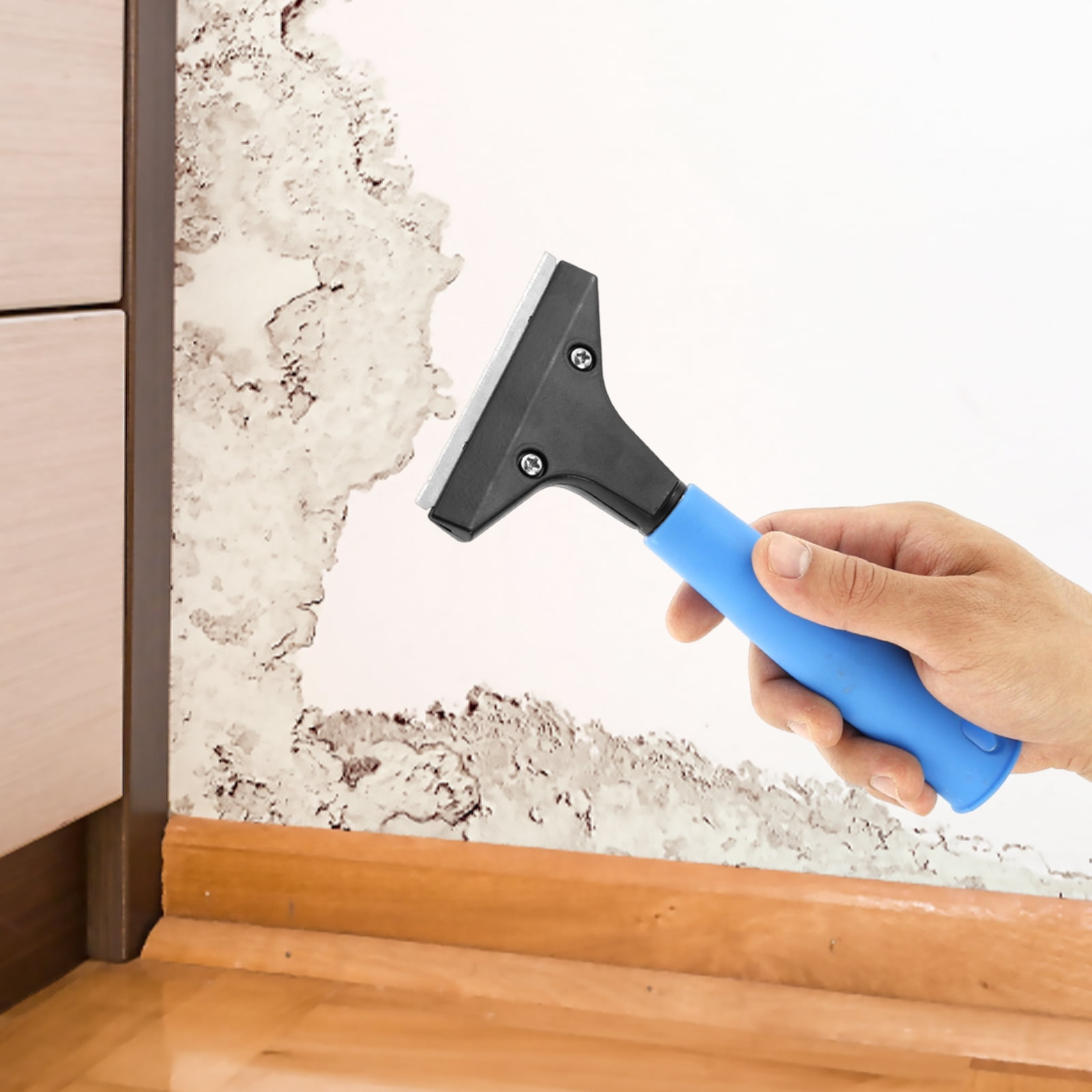 Xiyztok Cleaning Glass Wall Scraper Set Adjustable Versatile Sticker Caulk Remover Tool Solid Tile Window Scraper with Blades for Removing Adhesive