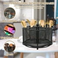 thumbnail image 6 of Tzdxfgl 360° Rotating Kitchen Metal Utensil Holder, 5 Compartment Countertop Silverware Organizer, Black, 6 of 12