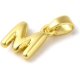 thumbnail image 2 of 5 Pcs Real 18K Gold Plated Rack Plating Brass Charms Long-Lasting Plate Pendants Jewel Letter M Pendants for Women Jewelry DIY Necklace Bracelet Craft Making 10x7.5x2mm Hole: 5x2.5mm, 2 of 3
