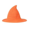 thumbnail image 3 of Women Witch Hat, Vintage Knit Hat Foldable Halloween Hat Party Hat for Cosplay Festival, 3 of 7