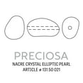 thumbnail image 2 of Preciosa Crystal Nacre Elliptic Pearl 11x9.5mm White (Package of 10), 2 of 2