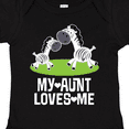 thumbnail image 4 of Inktastic My Aunt Loves Me Zebra Zoo Animal Boys or Girls Baby Bodysuit, 4 of 5