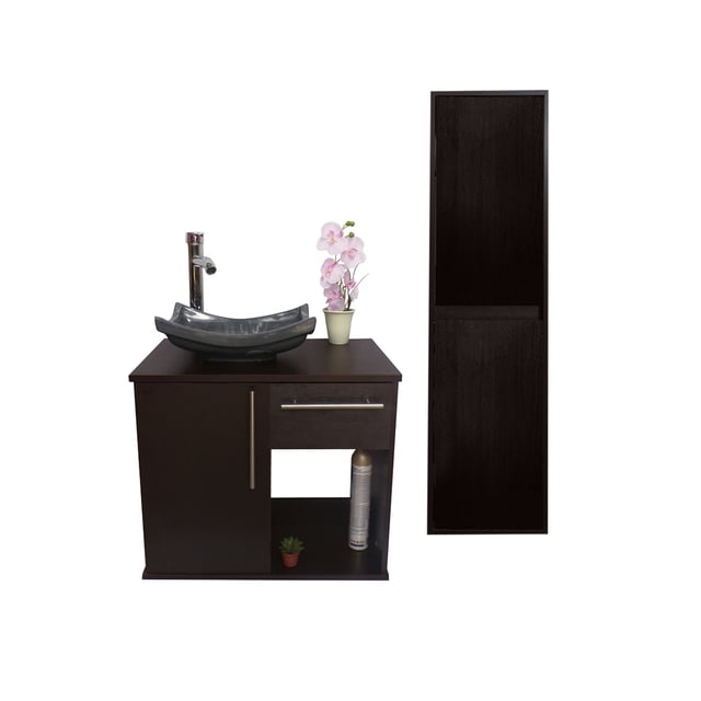 Combo De Gabinete Para Baño Lavamanos Y Monomando + Gabinete Organizador Jacquemart