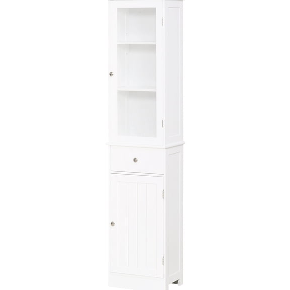Narrow Storage Cabinet with Shelving / Ideal for Kitchen Pantry