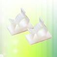 thumbnail image 3 of 50pcs Clips de Câble Réglables Auto-Adhésif Fil Clips Fixes Cordon Câble Gestion de Fil Pinces Organisateur Attaches de Fil (Blanc), 3 of 9