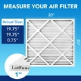 thumbnail image 2 of LotFancy 20x20x1 Air Filters, MERV 13 Pleated HVAC AC Furnace Air Filters, 4 Pack, 2 of 8