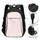 thumbnail image 3 of Balery Checkboard Mochila con carga USB para hombre y mujer - Mochila impermeable y antirrobo para portátil con puerto USB para viajes, trabajo, estudios y universidad, 3 of 7