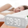 thumbnail image 4 of Despertador para dormitorio/oficina, reloj digital con altavoz Bluetooth, despertador para personas que duermen mucho, 4 of 5