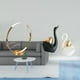 thumbnail image 2 of Elegante organizador de botellas de metal con forma de cisne para exhibir botellas de bebidas para adultos y decorar con un soporte artístico pa, 2 of 8