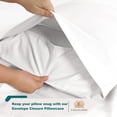 thumbnail image 3 of Casa Platino Juego de Sábanas King – 1000 Hilos, 100% Egyptian Cotton, Lujo Estilo Hotelero Diario, Acabado Satinado, Bolsillo de 15” de Profundidad, Fácil de Lavar – Blanco, 3 of 8