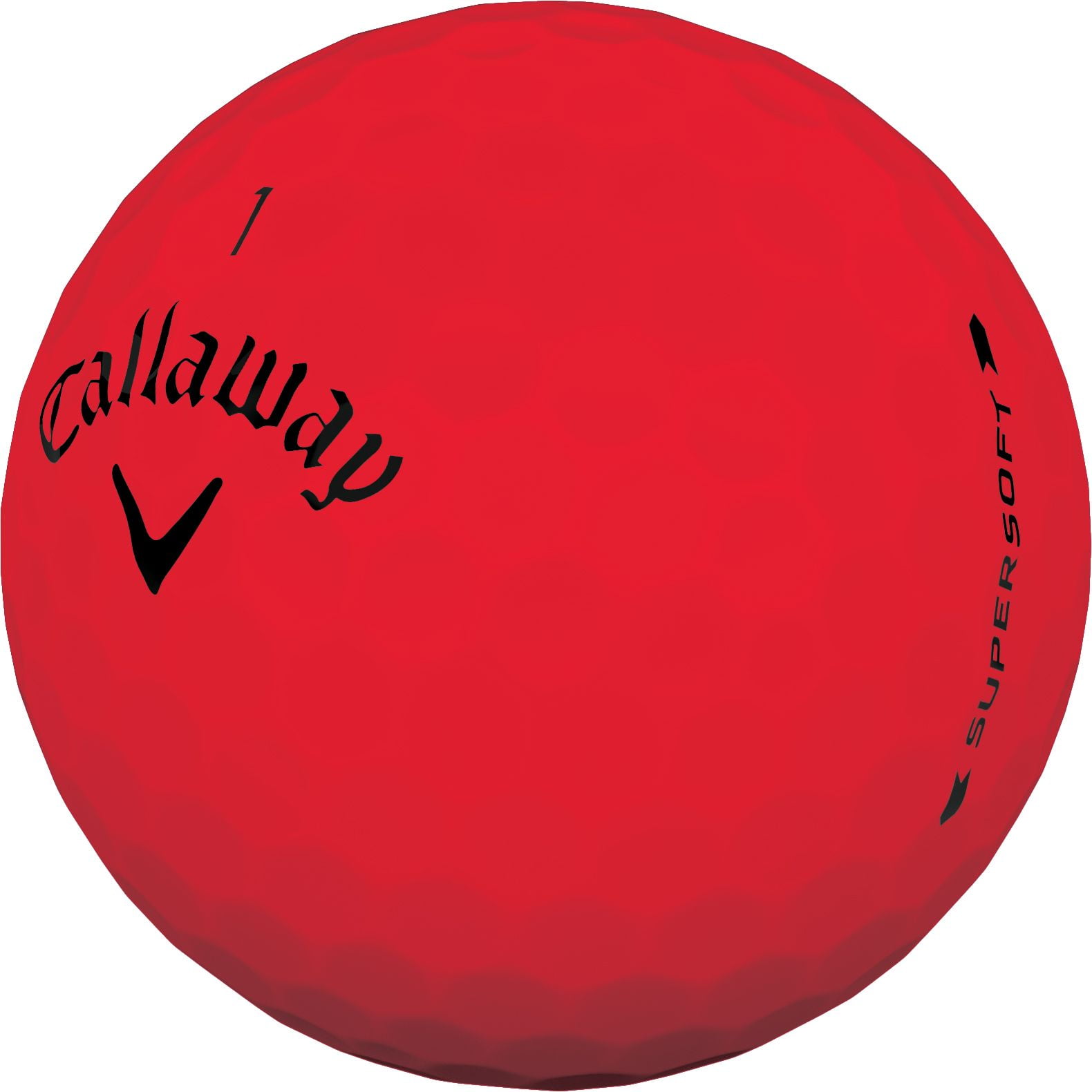 Callaway 2019 Supersoft Matte Red Golf Balls