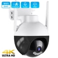 thumbnail image 1 of Cámara de seguridad para el hogar, dispositivo de videovigilancia con detección humana IA, 4K, 8MP, cámara PTZ con WiFi, 4MP, visión nocturna IR a Color para exteriores, CCTV en la nube, 1 of 3