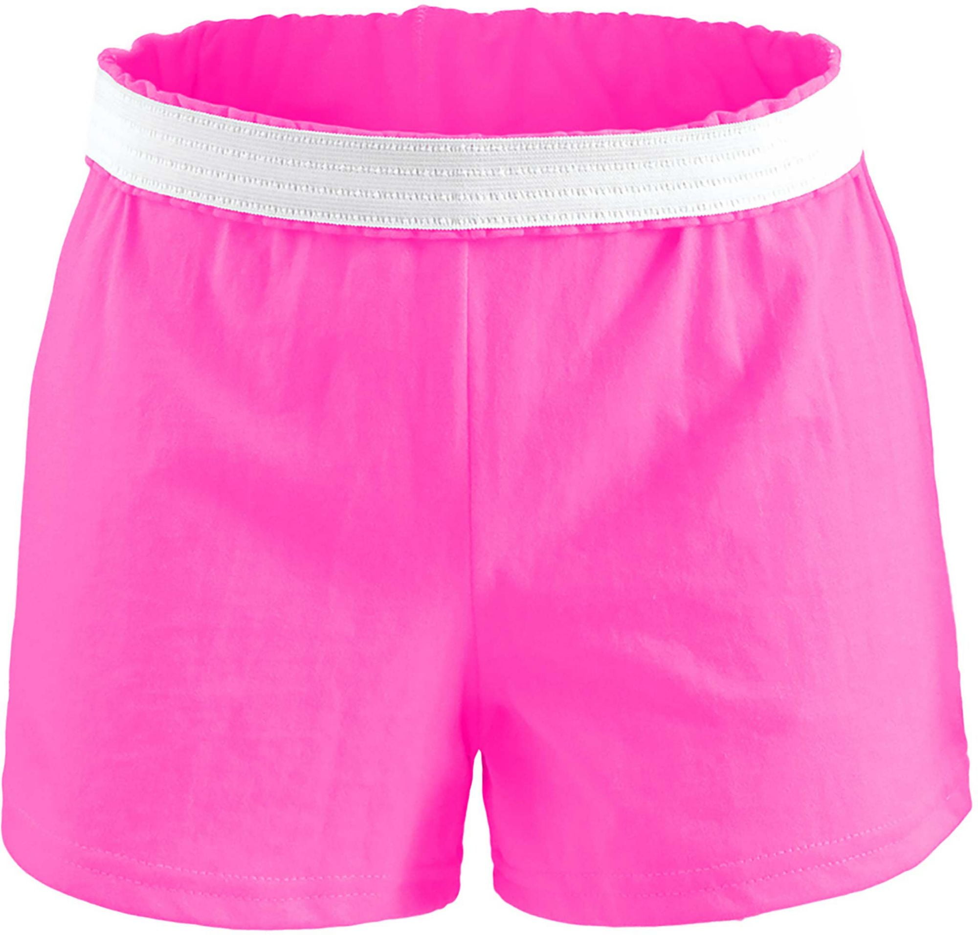 Soffe Juniors' Cheer Shorts,M037HT,NEON PINK,XS 