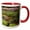 Red/White, variant on 3drose, Garden, Sequim, Washington, Usa - Us48 Jme0568 - John and Lisa Merrill, 11oz Two-tone Red Mug
