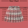 thumbnail image 3 of GigrtiJin Toddler Teens Girls' Skirt Plaid Printed High Waisted Student Pleated Skirt Fall Winter Preppy Thermal Skirt 3-15 Years, 3 of 5