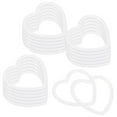 thumbnail image 1 of Uxcell Paquete de 20 Anillos Atrapasueños, 3.1 Pulgadas, Forma de Corazón de Plástico, Aro de Macramé para Decoraciones de Manualidades DIY en Blanco, 1 of 1