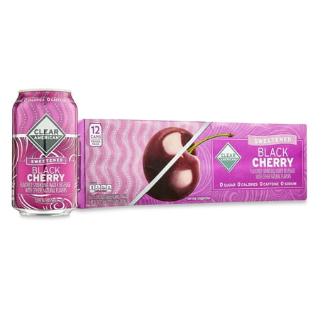 American Black Cherry Sparkling Water, 12 fl oz, 12 Count