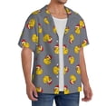 thumbnail image 2 of Fotbe Christmas hat duck Camisa Estampada de Manga Corta para Hombre, Casual de Verano, Estilo Playero, Sin Arrugas-XX-Large, 2 of 5