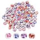 thumbnail image 1 of Uxcell 80 Pcs Cuentas de Porcelana, Cuentas Redondas de Cerámica Impresas de 10mm, Cuentas Espaciadoras Hechas a Mano para Hacer Joyas, Aretes, Collares, Manualidades DIY, Azul/Púrpura/Rojo/Rosa, 1 of 6