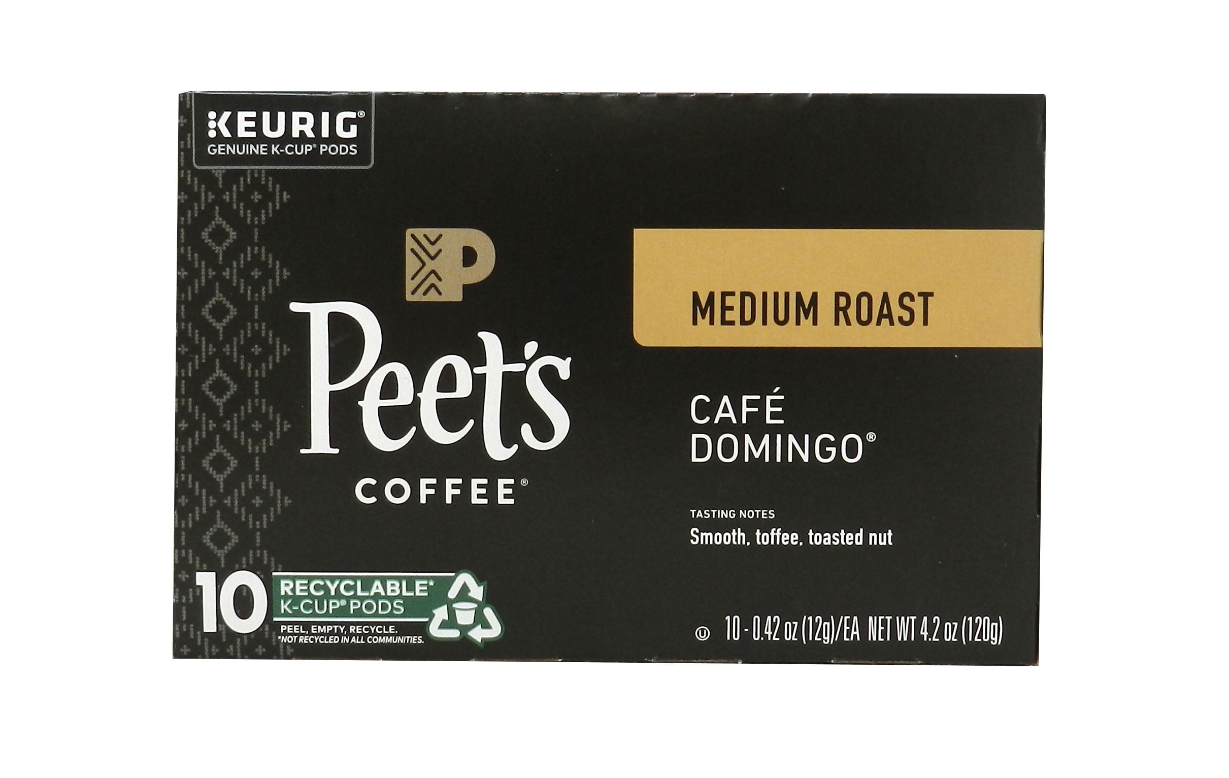 Peet's Coffee Medium Roast Coffee Pods 10 Count