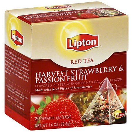 Lipton Harvest Strawberry & Passion Fruit Red Tea Bags ...