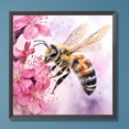 thumbnail image 1 of 5D bricolaje taladro redondo completo diamante pintura abeja Kit decoración del hogar arte artesanía FLhrweasw Nuevo, 1 of 9