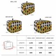 thumbnail image 6 of Sunflower Checkered Toaster Cover 2 Slice, Black Buffalo Plaid Pastoral Flowers Dustproof Bakeware Oven Protector with Top Hook, Waterproof Small Kitchen Appliance Toasters Dust Cover, 12"x7.5"x8", 6 of 9