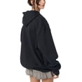 thumbnail image 5 of LMLYSoH Women's Spring Autumn Casual Hooded Coat Black Long Sleeve Skull Print Zipper Hoodie, 5 of 9