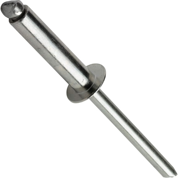 Fastenere Pop Rivets - 5/32" x 1/2" (50pcs) Heavy Duty, Open-End, Stainless Steel, Dome-Head Blind Rivets, Corrosion-Resistant, High Tensile & Shear Strength, 5-8 Gap 0.376"-0.500"