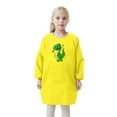 thumbnail image 2 of CUZIBR Kid Art Smock Apron With Pocket For Children Cute Printed Artist Painting Aprons Smocks With Long Sleeve Breathable Dailywear For Toddler, 2 of 8