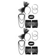 thumbnail image 2 of sweethay Disfraces Fiesta de disfraces Suministros Temática de neón Ropa ornamental cómoda Guantes 80s Accesorios para mujeres Niñas Type1 NO1, 2 of 6