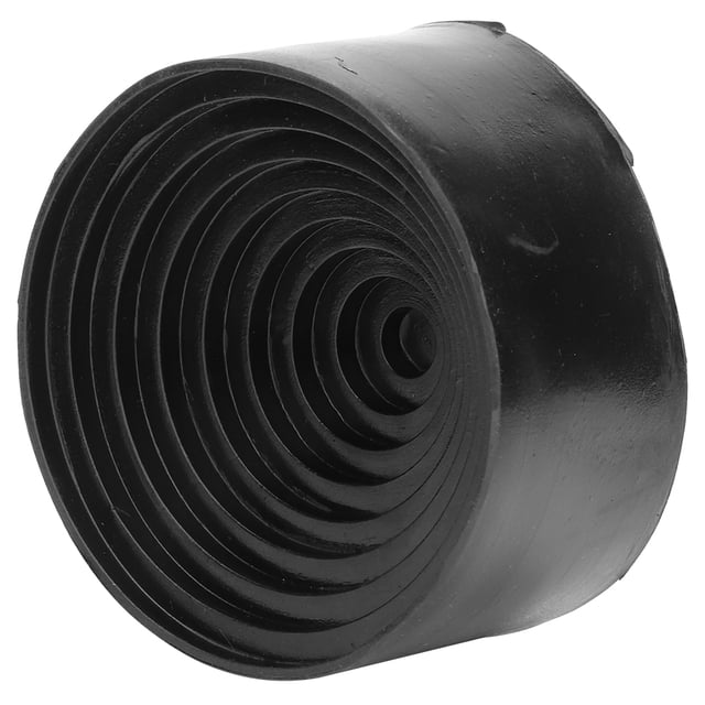 Base de soporte para matraz de laboratorio de caucho negro de 90 mm/3,54 pulgadas de diámetro.