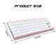 thumbnail image 2 of Teclado para juegos Trípode de doble capa Diseño ergonómico para computadora (Blanco rojo), 2 of 6
