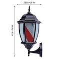 thumbnail image 2 of 20" Barber Shop LED Light Rotating Stripe Hair Salon Open Sign Pole Wall Mounted, 2 of 12